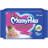  MamyPoko Soft Baby Wipes (50 Count)  At Amazon